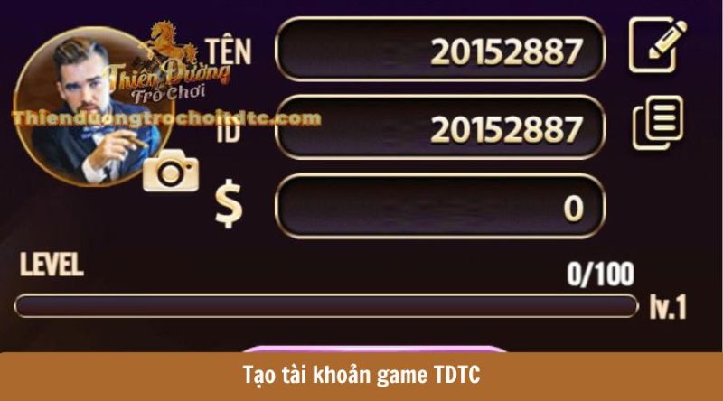 Tạo tài khoản game TDTC