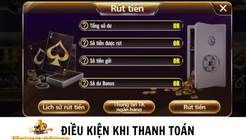 Các điều kiện và điều khoản khi thanh toán