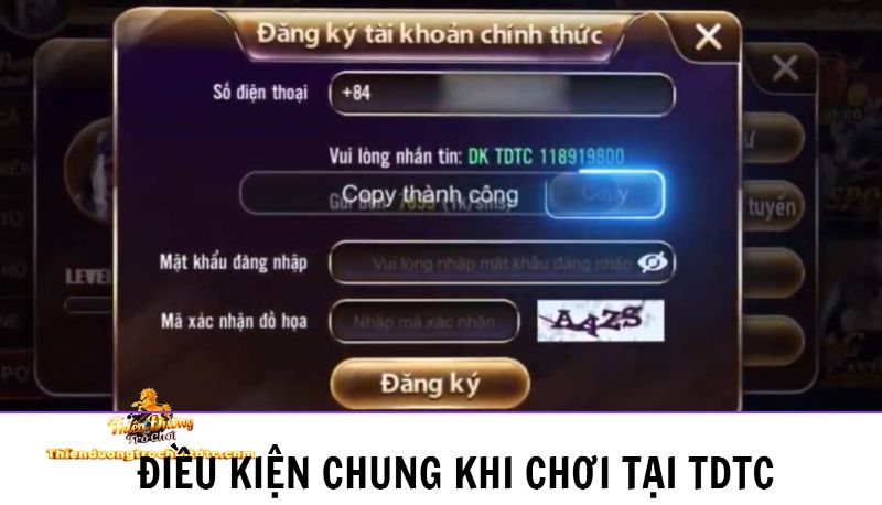 Các quy định chung trong điều khoản Thiên Đường Trò Chơi