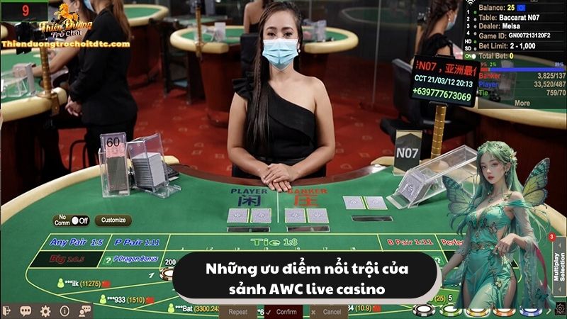 Lý do bạn nên lựa chọn sảnh AWC live casino