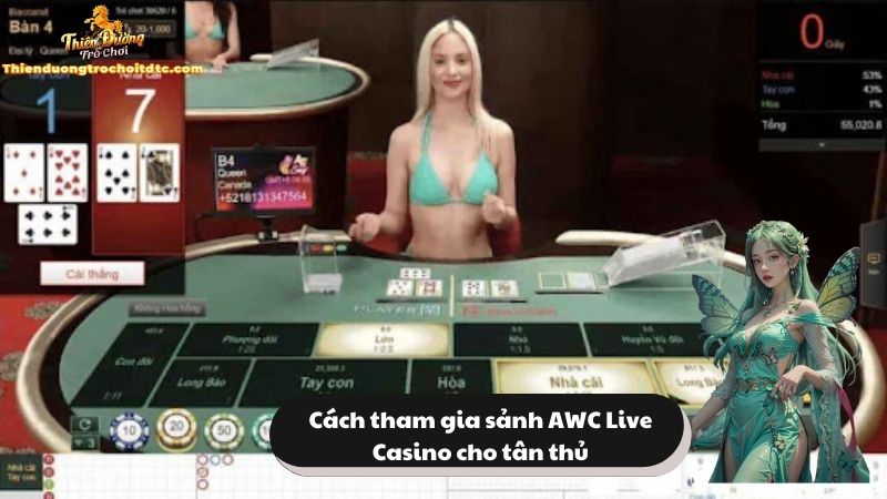 Chia sẻ hướng dẫn một vài cách tham gia cá cược tại sảnh AWC Live Casino