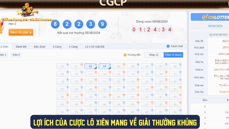 Lợi ích khi cược lô đề xiên