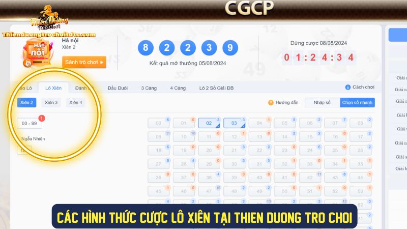 Những loại cược lô xiên phổ biến